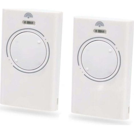 2 mandos a distancia para puerta de garaje de 868 MHz, mando a distancia de 2 canales compatible con XT4 868 SLH LR, XT4 868 SLH, XT2 868 SLH LR, XT2 868 SLH (blanco)