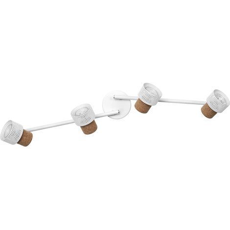 LEDVANCE DECOR SPOT CORK 4 x 3,4W, 920lm, blanc, spot, têtes réglables, utilisation polyvalente, spot intérieur, LED remplaçables, dimmable, lumière chaude, GU10.