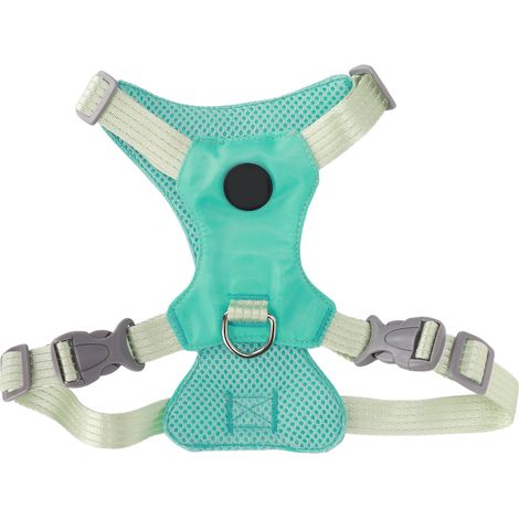 Gilet de sécurité pour chien, harnais polyvalent doux et respirant pour chiots de petite et moyenne taille et chats. TifnyBlue L (1/5)