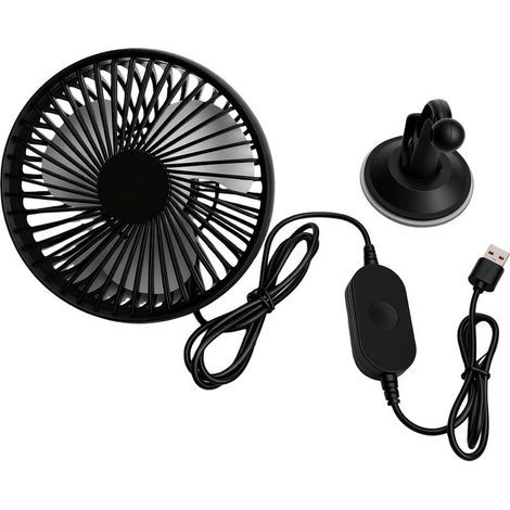 Ventilateur de Voiture USB avec Ventouse (1/5)