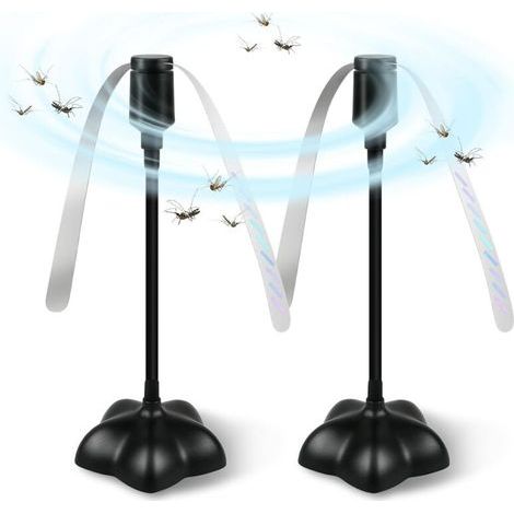Ventilateur Anti-Mouche, 2 Pièces Répulsif à Pales Extérieur & Intérieur pour Eloigner Les Mouches de la Table, Répellante Moustique Fan pour Maison Dîner, Pique-Nique et Barbecue-ARCAN (1/5)