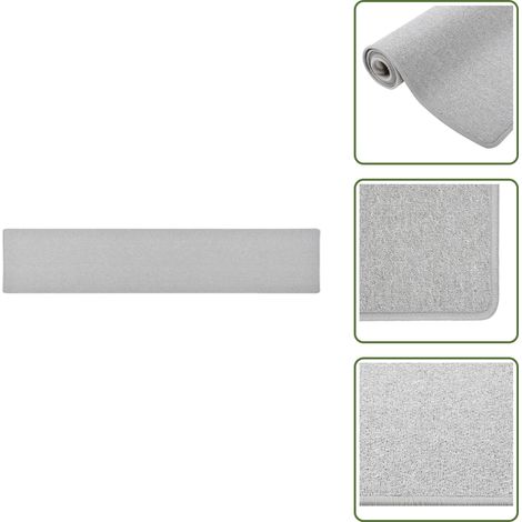 Tappeto fonoassorbente - vidaXL Tappeto Corsia Grigio Chiaro 50x250 cm - Tappeto per corridoio