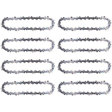 BARKBUSTERS  8 Pièces Chaîne Tronçonneuse 4 Pouces Acier pour Scie Élagueuse Électrique Accessoire Jardin Remplacement (1/4)