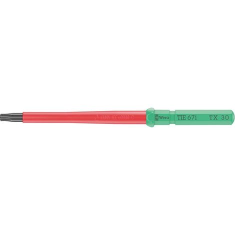 Wera Kraftform Kompakt VDE 67 i TX 30 x 157 mm TIE pour électricien TORX Lame interchangeable TX 30 (1/4)