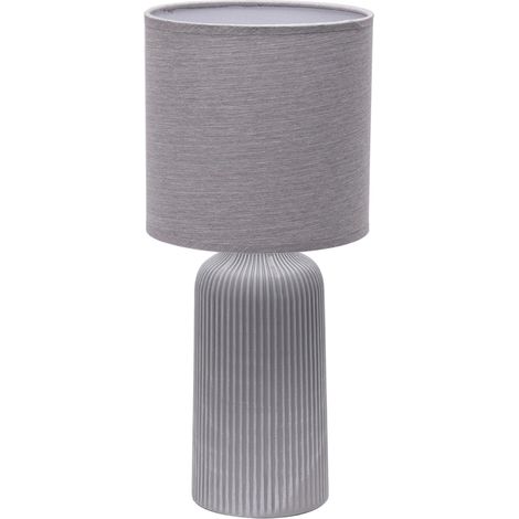 lampada da tavolo onli grande "shelly" grigio e14 (1/2)