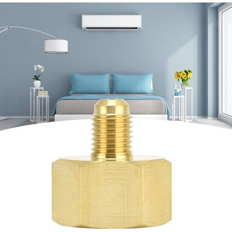 Adaptateur de réfrigérant Raccords W21/1/4SAE pour R32 R134A Brass avec bonne performance d'étanchéité (1/5)