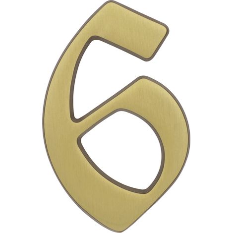Alpertec Hausnummer 6 Bronze Hausnummern Hausnummerschild
