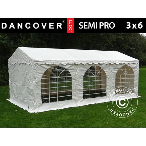 Marquee SEMI PRO Plus 3x6 m PVC 900, White - Dancover