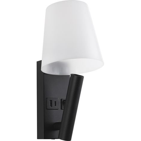 V-TAC Applique da Parete con Faretto LED Chip CREE 2W 2×USB-PD Nero 3000K -  240016