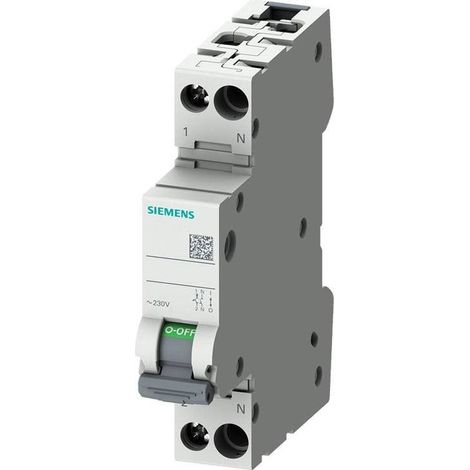 Interruptor 230v 6ka 1p+n 5sl6020-7 5sl60207