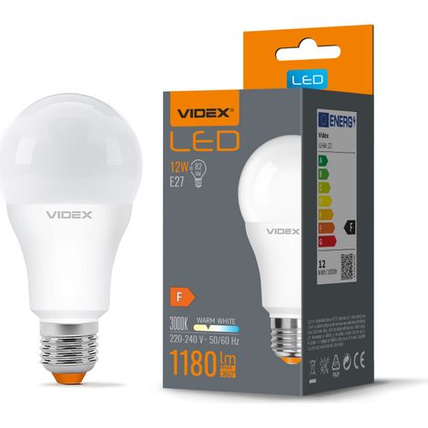 Lampadina LED A60 12W E27 3000K 1180lm bianca Videx (1/3)