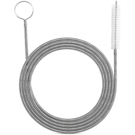 Brosses de nettoyage flexibles pour canalisations d'eau potable outils de nettoyage fins pour trous d'évacuation brosses de nettoyage pour tuyaux d'arrosage. (1/5)