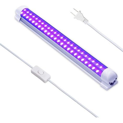 Coloration - Projecteur LED UV - Lumière noire - Éclairage lumière noire - Lampe UV néon disco - Lampe UV - Néon - Lampe disco - Lumière fluorescente UV pour fêtes et décoration (1/5)