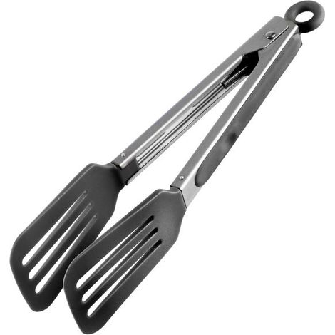 Pinzas de cocina，pinzas universales de acero inoxidable con silicona，pinzas para servir，pinzas para cocinar，para ensaladas con mango resistente (1/5)
