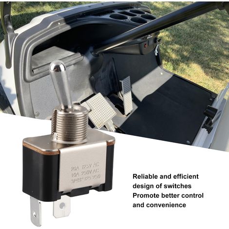 JU2 H2727 00 00 Interruptor basculante eléctrico de metal de alto rendimiento para carros de golf - Compatible con G19 G22 G29 (1/5)