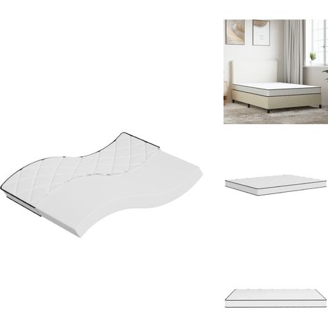Matelas en mousse moyennement doux 140x190 cm - Matelas Mousse - Matelas Double - Matelas Confortable - Literie - Sommeil Paisible (1/5)