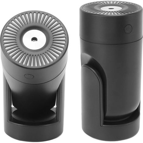 Mini humidificateur portable à brumisation automatique par vibration de la tête, USB, pour chambre ou bureau, noir (1/5)