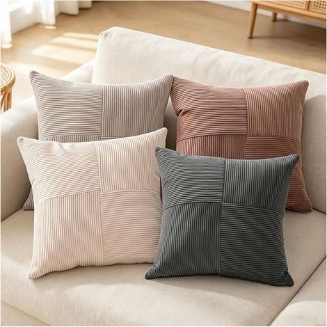 Cushion covers - 45 x 45 cm - Patchwork - cushion covers - children's, office, living room, bedroom, sofa, armchair, soft