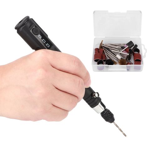 Mini perceuse-meuleuse/stylo électrique, polisseuse portable compacte, 5 000 à 15 000 tr/min, 5 V, 2 A (1/5)