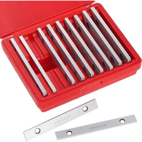 Satz von 10 Paaren 0,3 cm Stahl-Parallelblöcken, Satz von 1,27 cm bis 3,8 cm dünnen Parallelstangen für Fräs- und Drehmaschinen (1/5)
