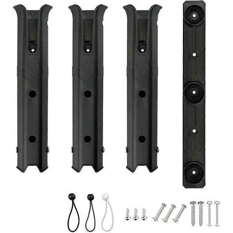 Supports de cannes à pêche pour bateau, kayak, yacht, noir (1/5)