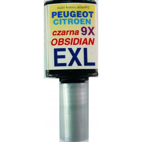 Reparación de arañazos en pintura para coches Citroën Peugeot EXL negro obsidiana, 10 ml (1/5)