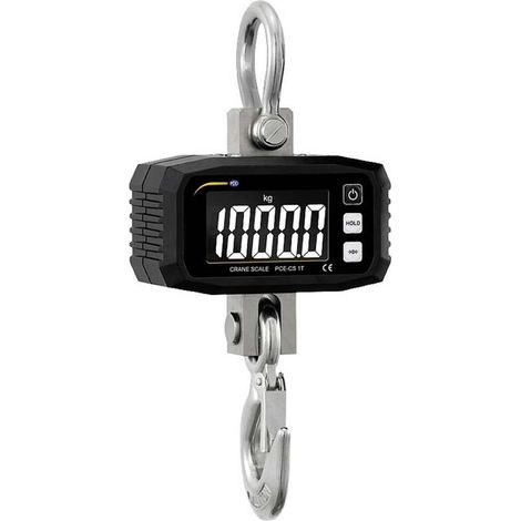 [GEBRAUCHT] B-Ware PCE Instruments Kranwaage Hängewaage Digitalwaage Schwarz Metallgehäuse 1000 kg (1/2)