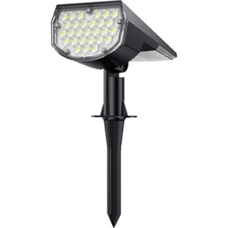 royaluxe -Lampe Puissante [37LED/] Spot Solaire Exterieur IP65 Imperméable, Lumière, Eclairage Pour Les Décorations de Jardin(Blanc Froid) (1/4)