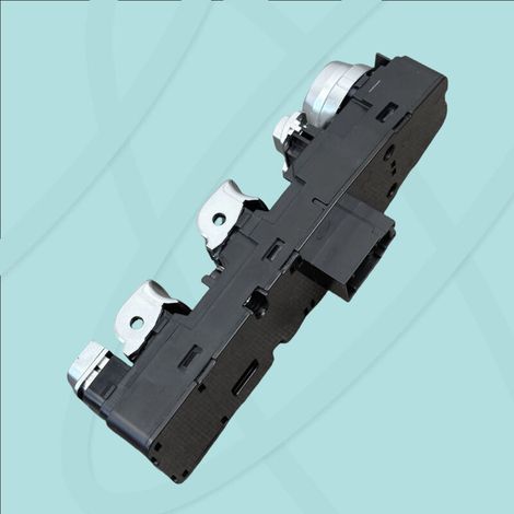 61319241956 BMW Série 5 F18 F10 F30 F01 interrupteur de vitre électrique modifié avec électroplacage, version modifiée électroplaquée, commande la montée et la descente des vitres électriques.