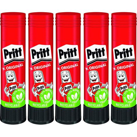 Lot de 5 bâtons de colle sans danger pour les enfants pour les arts et les travaux manuels Colle forte pour l'école et les fournitures de bureau 11 g (1/5)