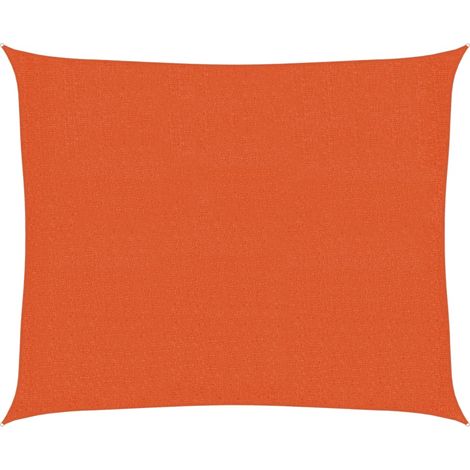 Voile d'ombrage Voile de parasol 160 g/m² Orange 2,5x3 m PEHD (1/5)