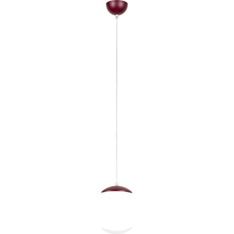 Pendelleuchten Ugo burgund 1xE27 20cm Stahl Sollux (1/5)