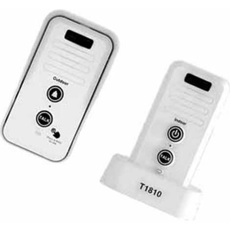 Sonnette interphone sans fil longue portée 1500 m, étanche et rechargeable pour la maison, prise US 100-240 V (1/5)