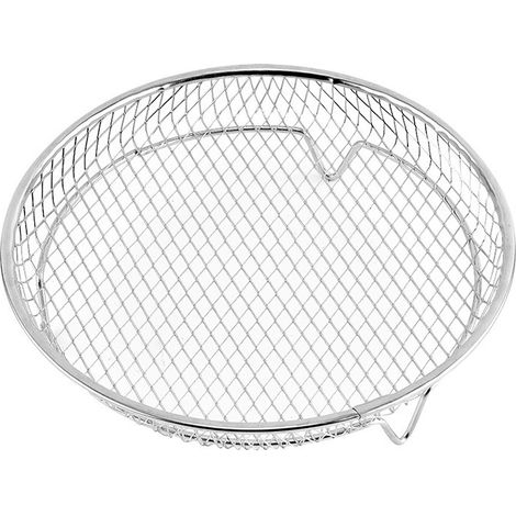 Grille friteuse air inox empilable, déshydrateur vapeur accessoire cuisine, support cuisson multicouche résistant chaleur (1/5)