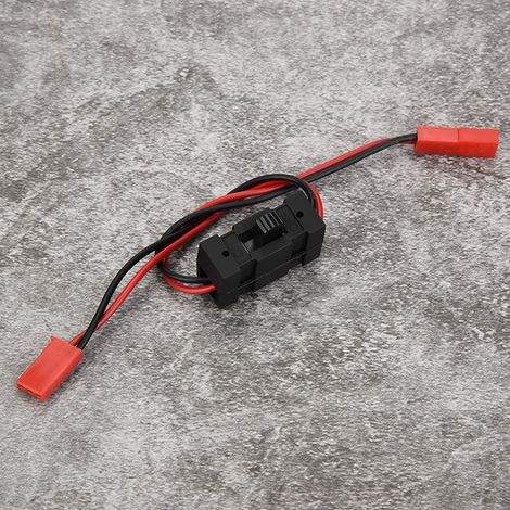 Interrupteur Marche/Arrêt pour Modèles RC Nitro, Compatible avec Camions HSP 1/8 et 1/10, avec Connecteur JST