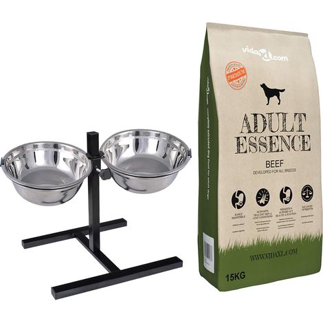 Supporto per alimentazione e ciotola con cibo per cani vidaXL (1/5)