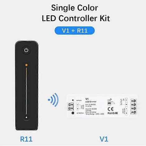 LED Dimmer 12V 5V 24V 36V 8A PWM Wireless RF Switch with 2.4G Brightness Adjustment Contact Remote f (1/5)