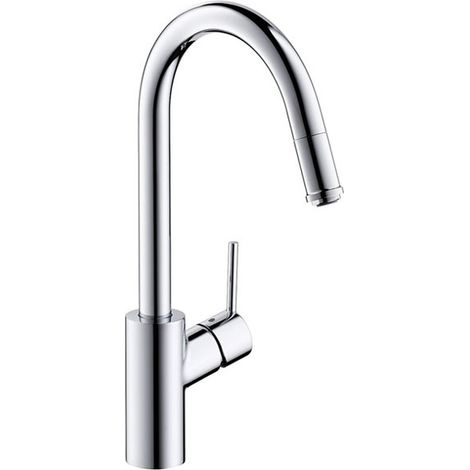 Hansgrohe Talis S² Variarc monomando de cocina 260, montaje de ventana frontal, caño extraíble, 1 boquilla, cromado - 14872000 (1/4)