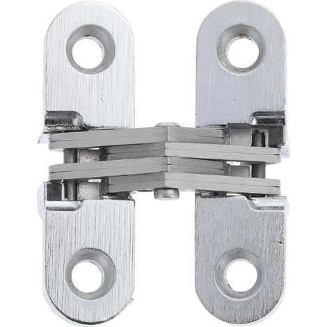 Charnière Réglable en Alliage de Zinc Argenté pour Portes (1/5)