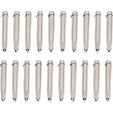 Lot de 20 pointes de poinçon de rechange en acier allié, têtes de perçage de 6 mm, accessoires de perçage (1/5)