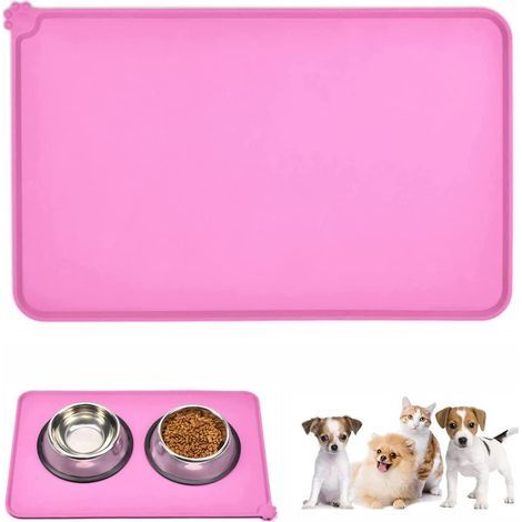 Tapis Gamelle Chien - 1 pièce, Tapis Gamelle Chien Silicone - Antidérapant/Alimentation (1/5)