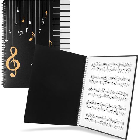 120 Pages Dossier de Rangement pour Partitions de Musique A4  Dossier Feuilles de Musique, Classeur de Musique, Dossier de Rangement pour partitions Piano Guitare Violon