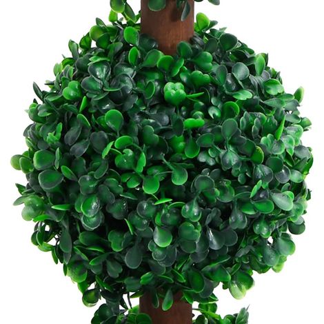Plante de buis artificiel avec pot Forme de boule Vert 90 cm (1/5)