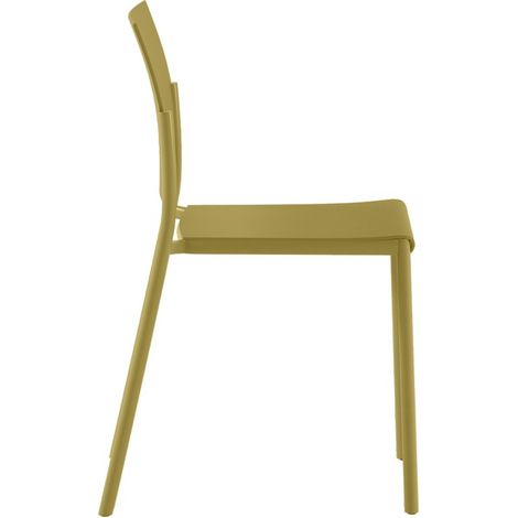 Sedia Venus di Design Moderno in Polipropilene Colore Senape, Struttura Resistente, Impilabile per Interni - Om/405/SE (1/5)