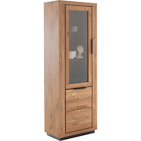 Vitrine in Eiche teilmassiv GIUSTINO-06 (1/5)