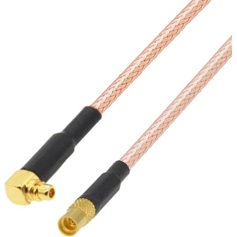 Pigtail mmcx Stecker RA / mmcx Buchse RG316 30cm