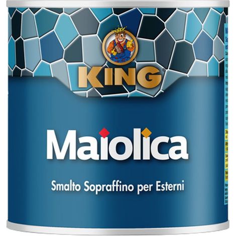 Smalto maiolica alluminio 345 gr.100 - 6 pz