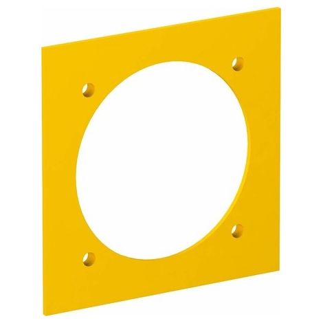 OBO Bettermann Piastra di copertura 1x CEE 95x95mm poliammide giallo colza RAL 1021, 6109838