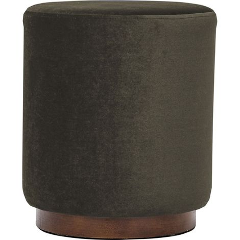 Nordlys - Pouf de Salon Base en Bois Marron