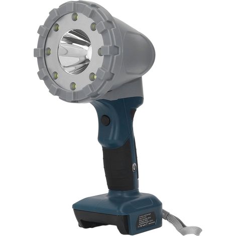 Lampe LED portable à main rechargeable, 3 modes d'éclairage, 600/1200/1400 lumens, pour batterie lithium 14,4-21V (1/5)